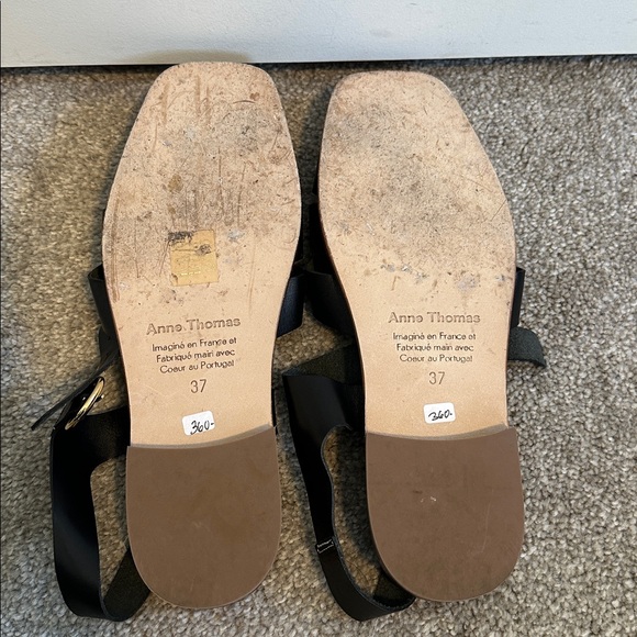 EUC Anne Thomas Leather Hackney Fisherman Sandals in Florida Black size EU37/7 - Picture 12 of 12